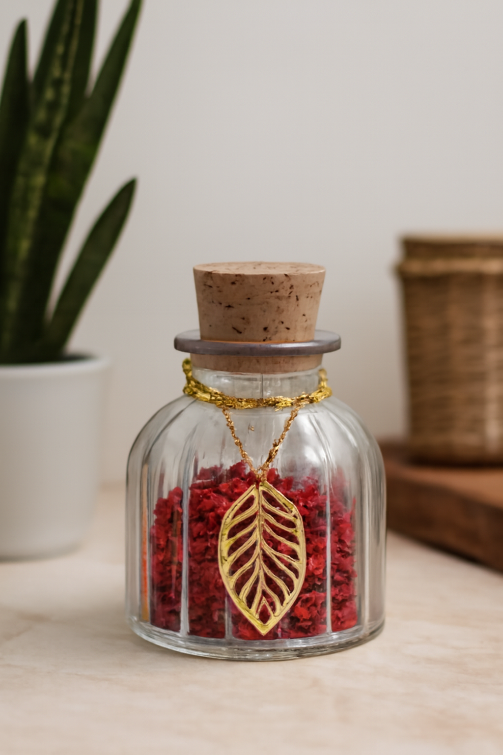 بانکه کریستالی درب چوب پنبه | خرید آنلاین از سورپرایز گالری