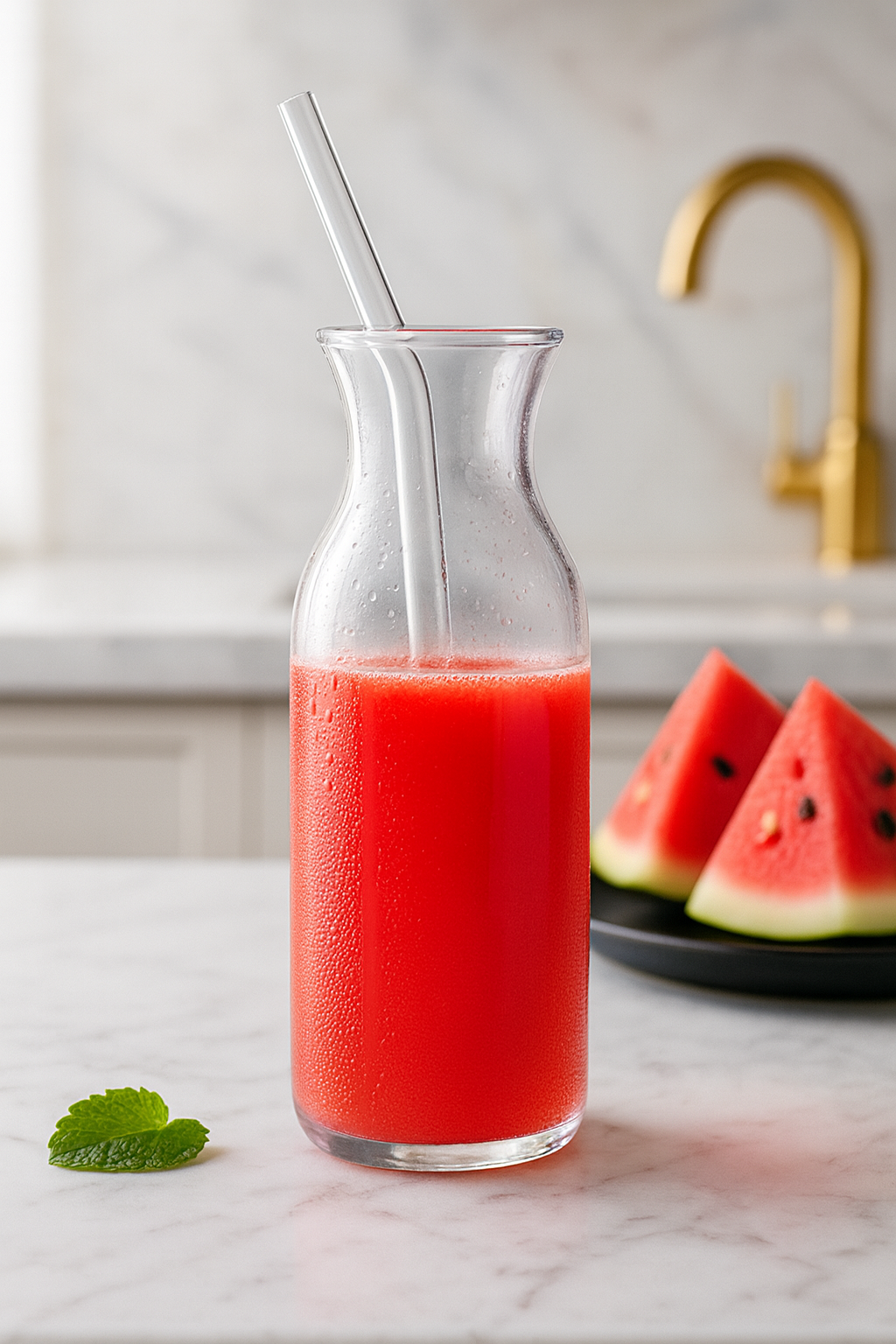 لیوان اسموتی شیشه‌ای فانتزی